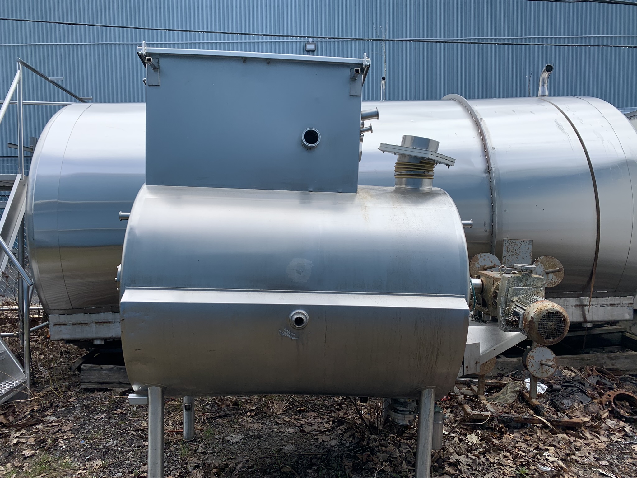 Mix tank – Mélangeur horizontal Alfa Laval chauffant 1500 litres